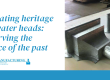 Recreating heritage rainwater heads: preserving the essence of the past.